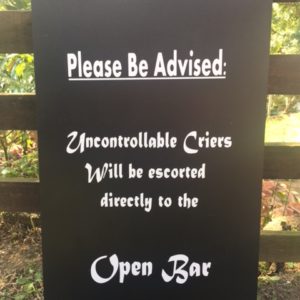 Please be advised Sign